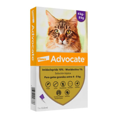 Advocate Antiparasitario Externo Gatos 4 a 8 Kg